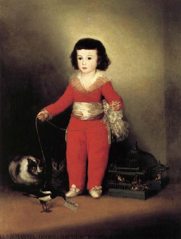 Francisco Goya Manuel Osorio de Zuniga Sweden oil painting art